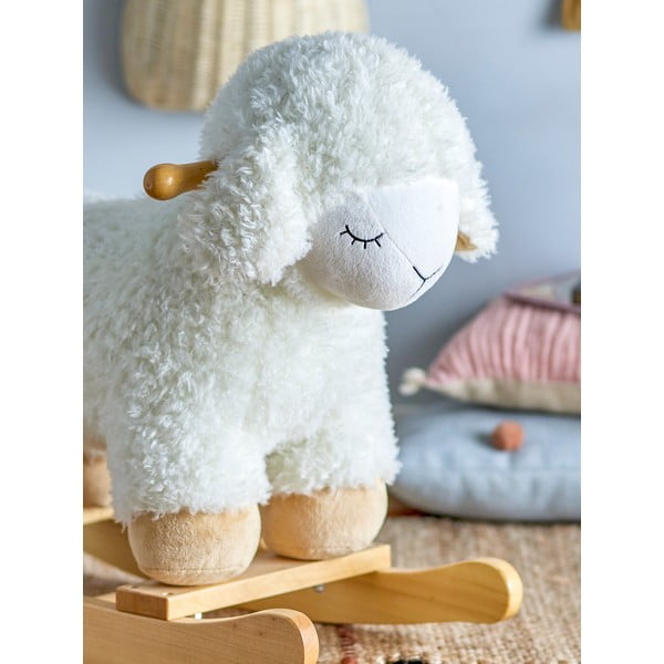 Baby pecora a dondolo in legno di faggio Giocattolo a dondolo Sheep - Bloomingville Mini-image-4