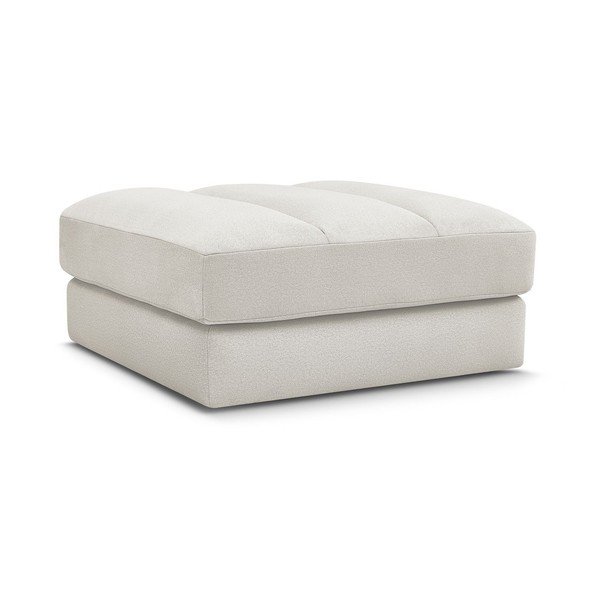 Poggiapiedi beige con rivestimento in velluto Sierra – Bobochic Paris-image-3