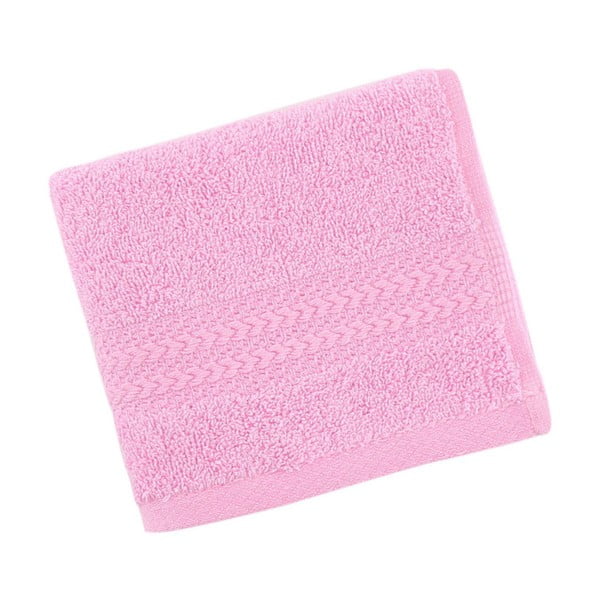 Asciugamano rosa in puro cotone, 30 x 50 cm - Foutastic-image-2