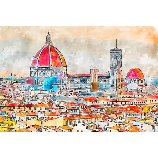 Dipinto 90x60 cm Florence - Fedkolor