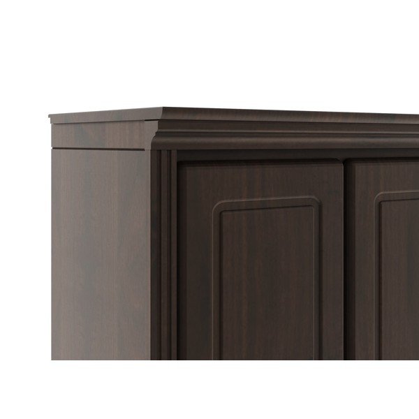 Armadietto marrone scuro in pino massiccio 74x223x37 cm Anita – Støraa-image-4