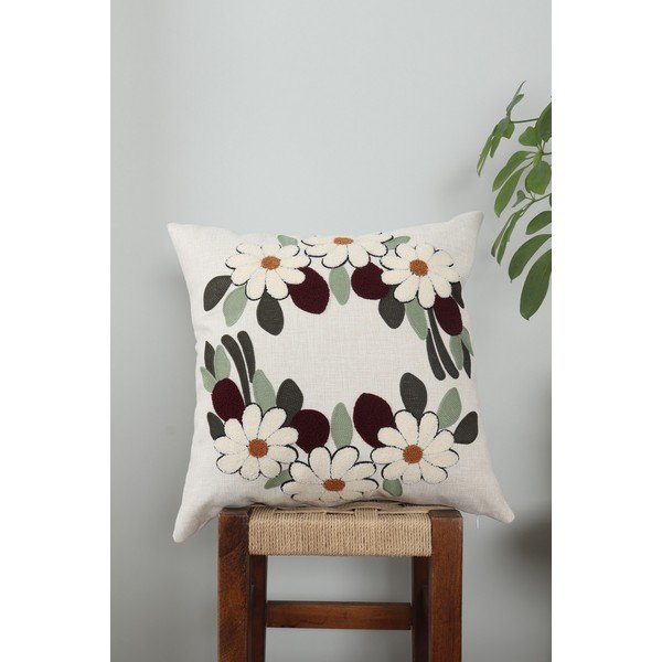 Cuscino decorativo in lino 43x43 cm Papatya – Mioli Decor-image-1