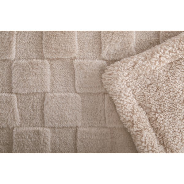 Coperta beige in micropile 150x200 cm Rava – Tiseco Home Studio-image-1
