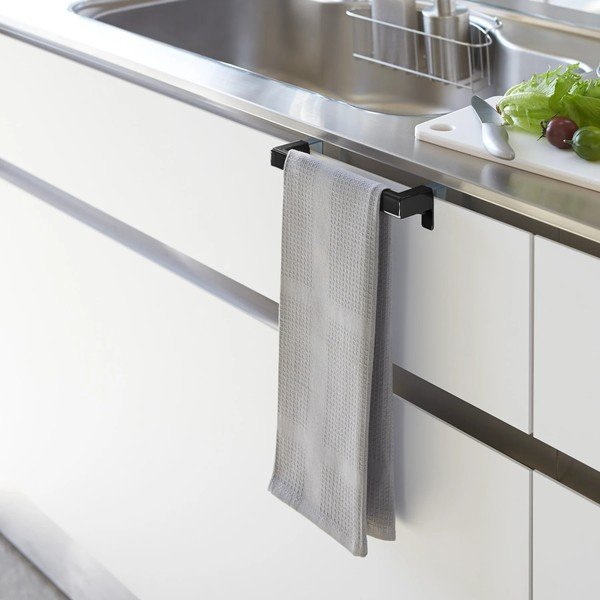 Porta asciugamano da cucina da appendere nero Tower – YAMAZAKI-image-1