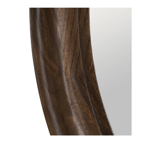 Specchio da parete con telaio in legno massiccio ø 110,5 cm Paula – Ixia-image-3