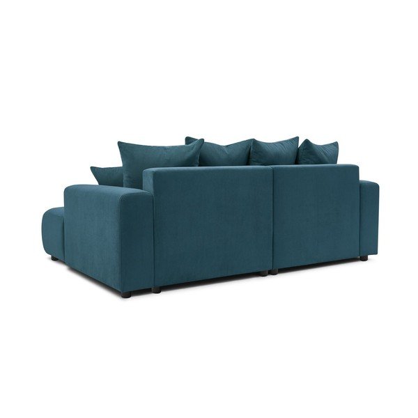 Divano angolare blu con rivestimento in velluto Enjoy – Bobochic Paris-image-4