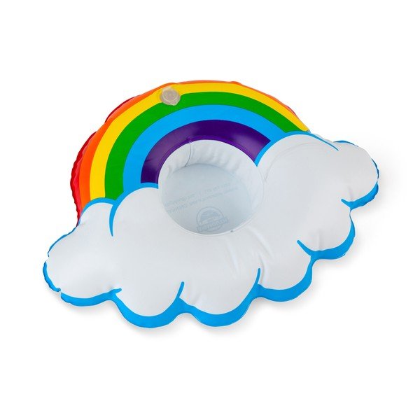 Set di 3 anelli per bevande gonfiabili a forma di arcobaleno - Big Mouth Inc.