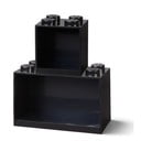 Set di 2 mensole da parete nere per bambini Brick - LEGO®