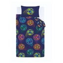 Set copripiumino e federa da bambini blu per letto matrimoniale 200x200 cm Bright Football – Catherine Lansfield