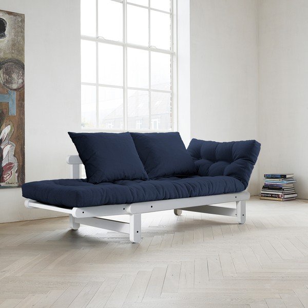 Sofa Beat, bílá/tmavě modrá-image-1