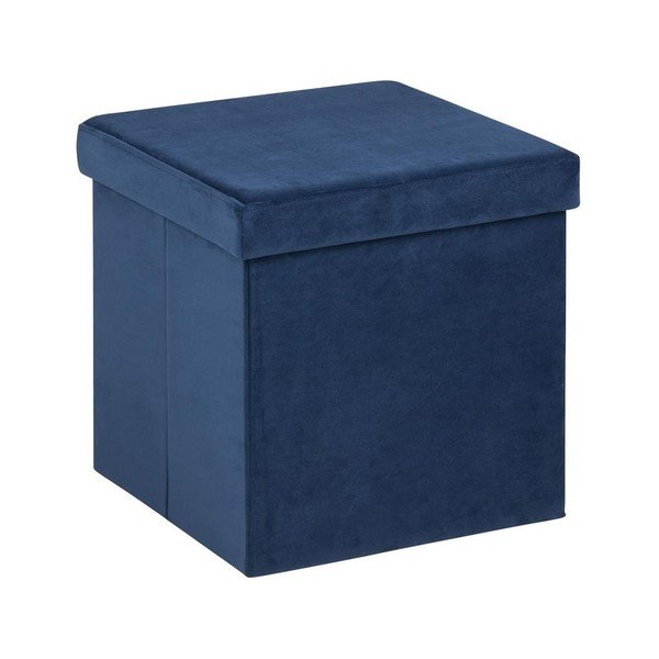 Pouf blu con contenitore Sada - Actona-image-2