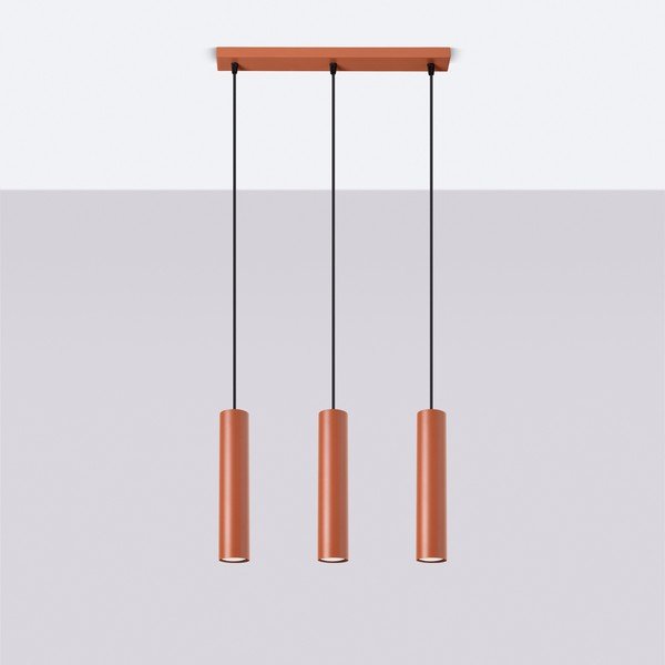 Lampadario color mattone Castro – Sollux-image-2