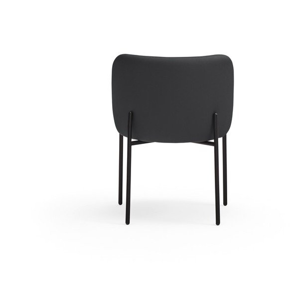 Set di sedie da pranzo nera in imbottito 2 pz Mogi – Teulat-image-2