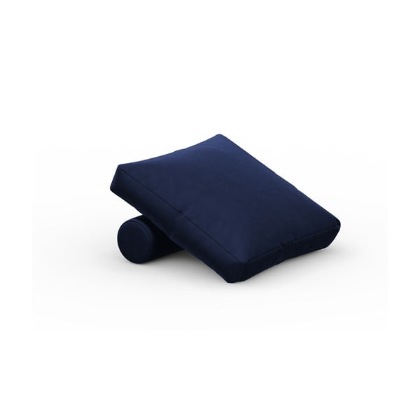 Cuscino in velluto blu per divano componibile Rome Velvet - Cosmopolitan Design