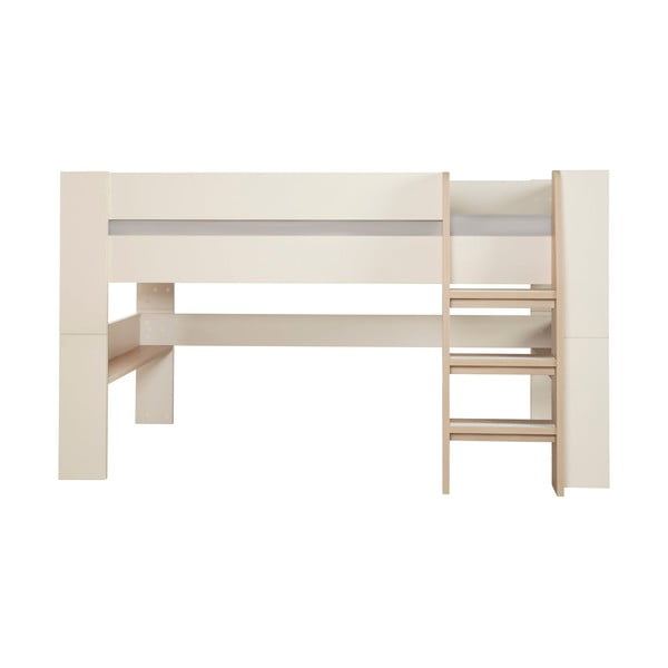 Letto da bambini rialzato beige rete non inclusa 90x200 cm Loft – Roba-image-2