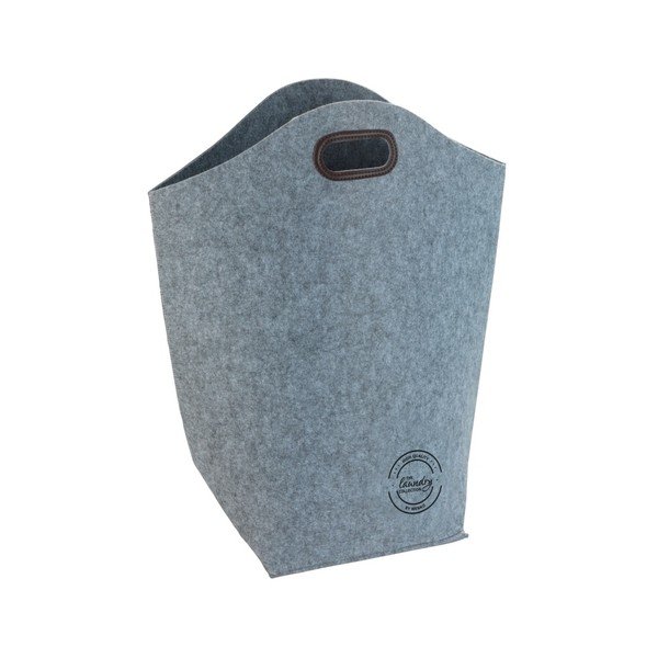 Cesto portabiancheria grigio in feltro, 42 l - Wenko-image-1