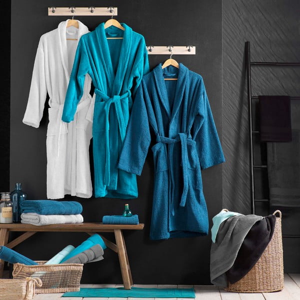 Accappatoio bianco in cotone M Tendresse – douceur d'intérieur-image-3