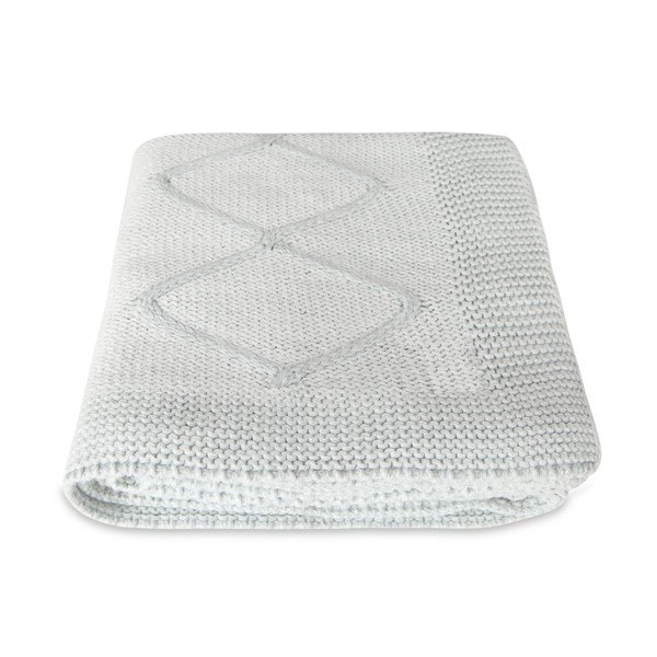 Coperta azzurra in cotone Baby Baby, 90 x 90 cm - Homemania Decor-image-2