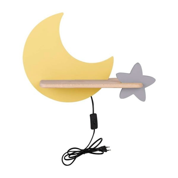 Apparecchio giallo per bambini Moon - Candellux Lighting