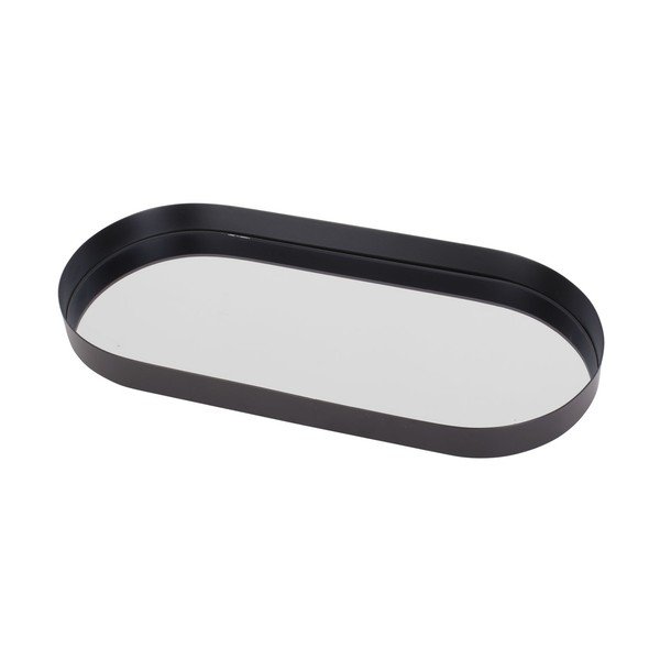 Vassoio nero con specchio Ovale, larghezza 18 cm Mirage - PT LIVING-image-2