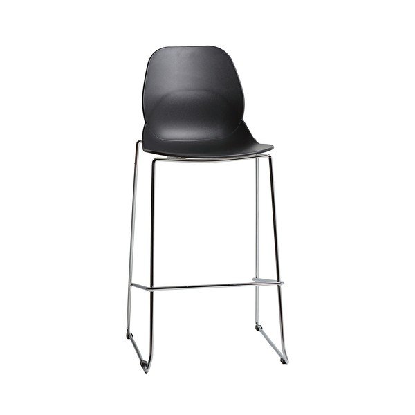 Set di 4 sedie da bar nere Greta - Marckeric-image-2