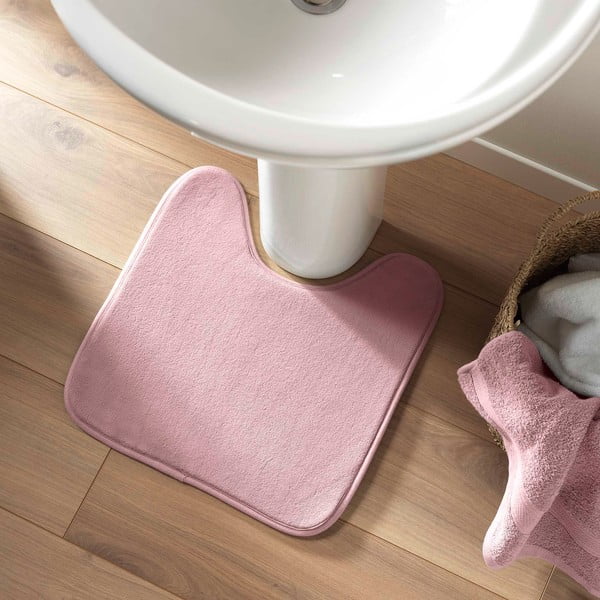Tappetino da bagno rosa 45x45 cm Vitamine - douceur d'intérieur-image-1