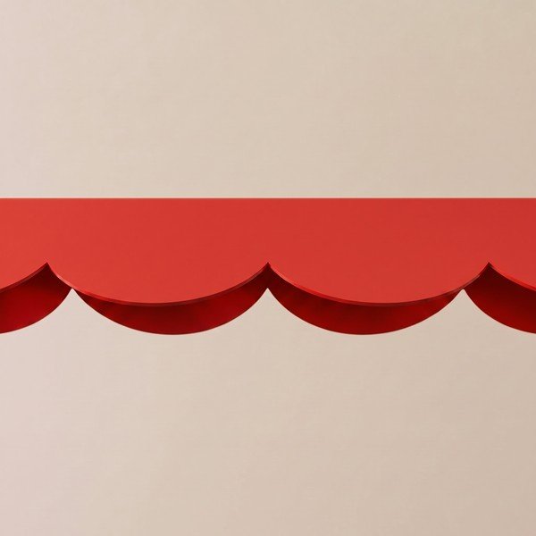 Lampadario LED rosso in alluminio BISCUIT – Thoro-image-3