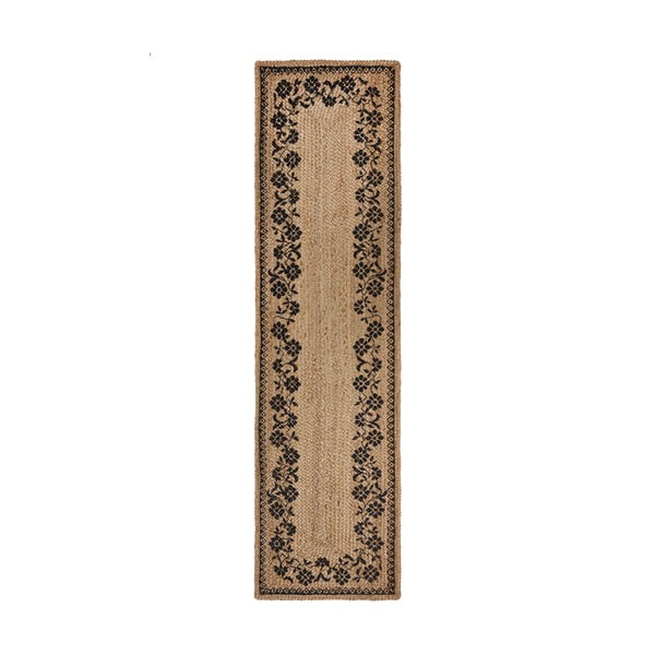 Runner in iuta di colore naturale 60x230 cm Maisie - Flair Rugs