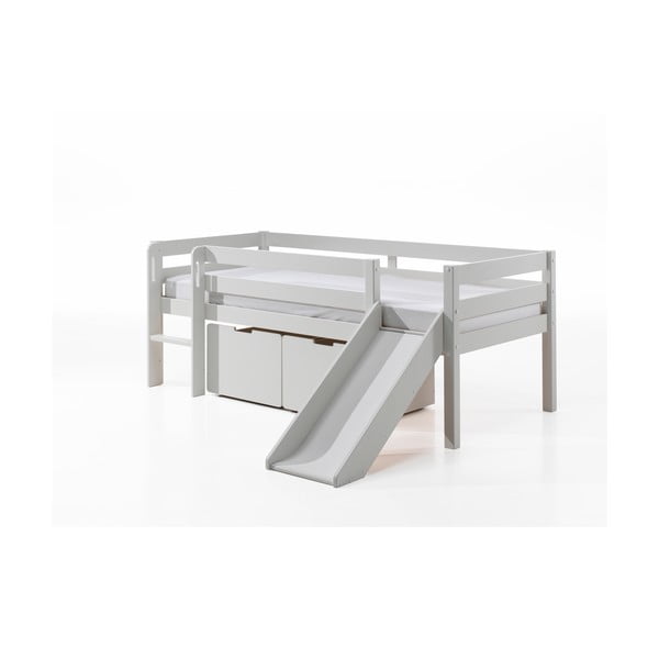 Cassetti bianchi sotto il letto dei bambini 2 pezzi Pino - Vipack-image-2