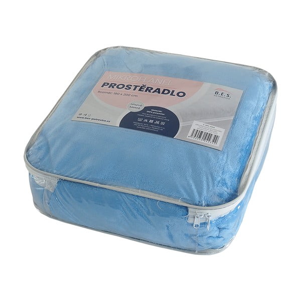 Lenzuolo di microflanella blu 180x200 cm Exclusive - B.E.S.-image-1