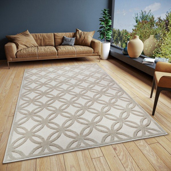 Tappeto beige 57x90 cm Iconic Circle - Hanse Home-image-1