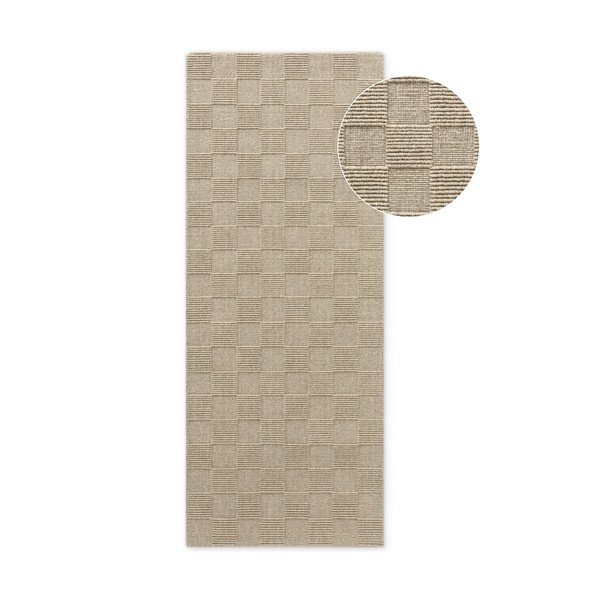 Passatoia beige in lana tessuta a mano 80x200 cm Scala – Villeroy&Boch