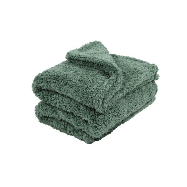 Coperta Teddy verde, 130 x 170 cm - Tiseco Home Studio