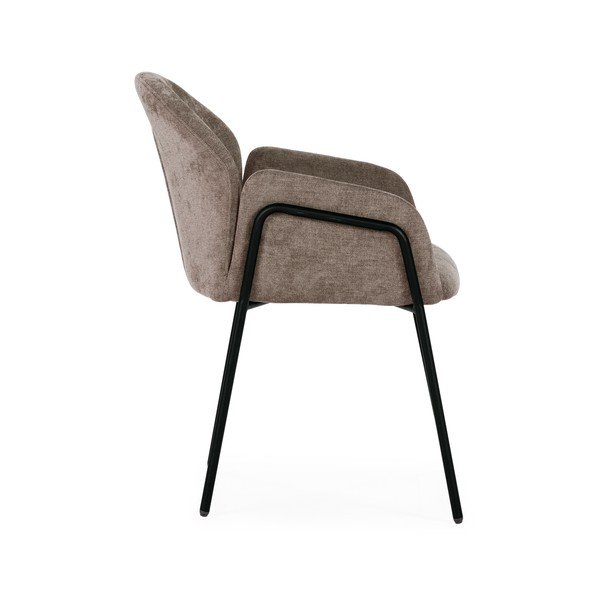 Set di sedie da pranzo color pesca in imbottito 2 pz Aslin – MOME-image-4