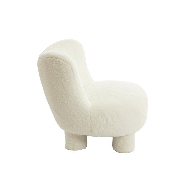 Poltrona crema in bouclé Kamovu - Light & Living-image-3