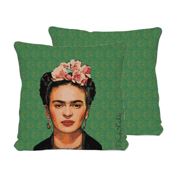Cuscino verde , 45 x 45 cm Frida - Madre Selva-image-2
