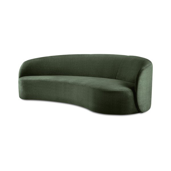 Divano asimmetrico in velluto verde, a destra Debbie - Mazzini Sofas-image-2