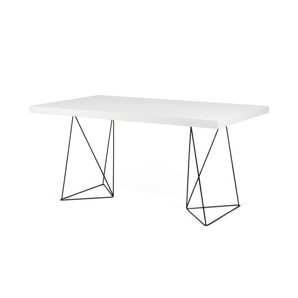 Tavolo bianco con gambe nere , 180 x 77 cm Multi - TemaHome-image-2