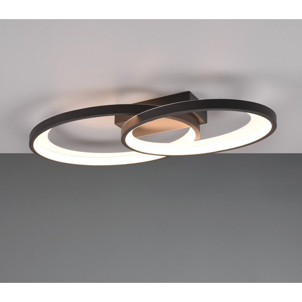 Plafoniera LED bianca e nera 30x57 cm Malaga - Reality-image-2