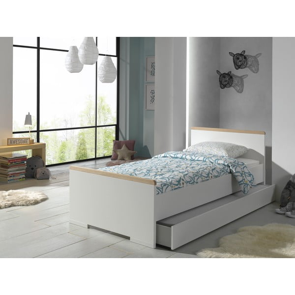 Letto bianco per bambini 90x200 cm London - Vipack-image-3