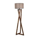 Lampada da terra marrone con paralume in tessuto (altezza totale 149 cm) Maçka – Opviq lights
