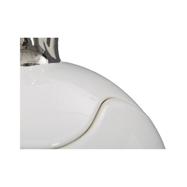 Contenitore in ceramica bianca con dettagli in argento Famiglia Grande - Mauro Ferretti-image-1