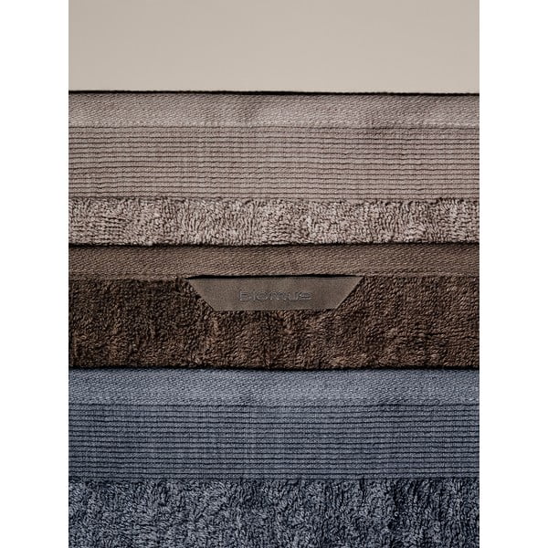 Telo da bagno in cotone grigio scuro, 140 x 70 cm - Blomus-image-4