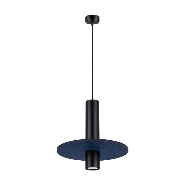 Lampadario blu scuro/beige in metallo ø 30 cm Olisa – Sollux