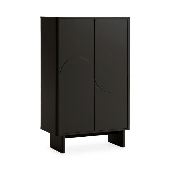 Armadietto nero 80x130x40 cm Solei – MOME-image-2