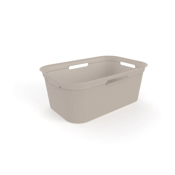 Cesto portabiancheria in plastica beige 41 l Brisen - Rotho