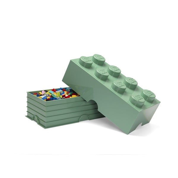 Scatola portaoggetti verde cachi - LEGO®-image-2