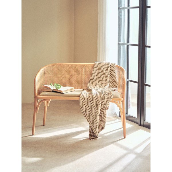 Panchina di colore naturale in imbottito Cebu – Premier Housewares-image-4