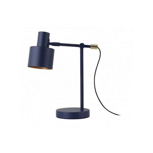 Lampada da tavolo blu scuro con paralume in metallo (altezza 35 cm) Selvia II - GTV