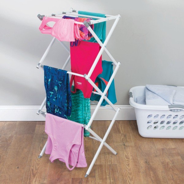 Asciugabiancheria bianco a 3 livelli, 75 x 38 cm Brezio - iDesign-image-1